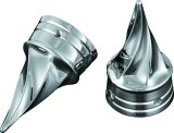 Kuryakyn Twisted Axle Caps 1219 Caps, Twisted, Aluminum, Chrome, Harley-Davidson®, Pair thumbnail 3