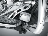 Kuryakyn Master Cylinder Covers 9128 Cover, Rear, Screw-On, Steel, Chrome, Harley-Davidson®, Each thumbnail 1