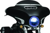 Kuryakyn Tri-Line Windshield Trim Strips 2631 Strips, Tri-Line, Chrome, ABS Plastic, Harley-Davidson®, Each thumbnail 4