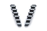 Kuryakyn Exhaust Port Fillers 7187 Exterior Trim Accent, Port, Aluminum, Black/Machined, Indian, Pair thumbnail 1