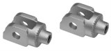 Kuryakyn Splined Peg Adapters 8902 Foot Mounts, Splined, Steel, Silver, BMW, Pair thumbnail 1
