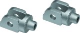 Kuryakyn Splined Peg Adapters 8902 Foot Mounts, Splined, Steel, Silver, BMW, Pair thumbnail 2