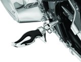 Kuryakyn Flamin' Pegs 4416 Pegs, Steel, Chrome, Flame, Hardware Included, Pair thumbnail 6