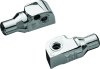 Kuryakyn Tapered Peg Adapters 8811 Motorcycle Foot Adapters, Tapered, Rear, Adjustable, Steel, Chrome, Yamaha, Pair thumbnail 4