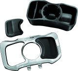 Kuryakyn Glove Box Cubbies 1669 Cubby, Chrome with Black Lids , Plastic/Foam, For Use On Honda® GL1800, Each thumbnail 2