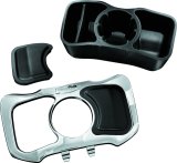 Kuryakyn Glove Box Cubbies 1669 Cubby, Chrome with Black Lids , Plastic/Foam, For Use On Honda® GL1800, Each thumbnail 3