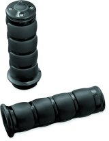 Kuryakyn ISO Grips 6337 Grips, ISO, Aluminum, Black, Twist Throttle Compatible, 7/8 in. Bar Diameter, Pair thumbnail 3