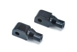Kuryakyn Tapered Peg Adapters 8864 Adapter, Gloss Black, Honda®, Pair thumbnail 1