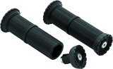 Kuryakyn Riot Grips 3585 Grips, Riot, Aluminum, Black, Twist Throttle Compatible, 1 in. Bar Diameter, Pair thumbnail 3