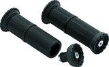 Kuryakyn Riot Grips 3587 Grips, Riot, Aluminum, Black, Twist Throttle Compatible, 1 in. Bar Diameter, Pair thumbnail 2