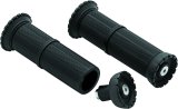 Kuryakyn Riot Grips 3587 Grips, Riot, Aluminum, Black, Twist Throttle Compatible, 1 in. Bar Diameter, Pair thumbnail 3