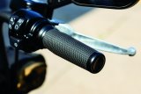 Kuryakyn Thresher Grips 5943 Grips, Thresher, Aluminum, Black, Twist Throttle Compatible, 1 in. Bar Diameter, Harley-Davidson®, Pair thumbnail 6