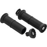 Kuryakyn Riot Grips 3589 Grips, Riot, Aluminum, Black, Twist Throttle Compatible, 1 in. Bar Diameter, Indian, Pair thumbnail 1