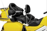 Kuryakyn Rider Backrests 8990 Motorcycle Backrest, Driver, Black Vinyl Cover, Chrome Steel Bracket, Adjustable, for use on Honda®, Kit thumbnail 2