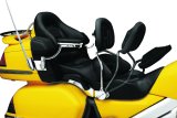Kuryakyn Rider Backrests 8990 Motorcycle Backrest, Driver, Black Vinyl Cover, Chrome Steel Bracket, Adjustable, for use on Honda®, Kit thumbnail 3