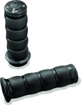 Kuryakyn ISO Grips 6344 Grips, ISO, Aluminum, Black Powdercoated, 146mm Length, Twist Throttle Compatible, 1 in. Bar Diameter, Pair thumbnail 2