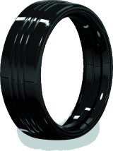 Kuryakyn Headlight Trim Rings 7276 Ring, Aluminum, Black, 7 in., Harley-Davidson®, Each thumbnail 2