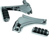 Kuryakyn Adjustable Passenger Peg Mounts 4353 Foot Pegs, Pegs, Rear, Small Style, Steel, Chrome, Harley-Davidson®, Pair thumbnail 2