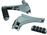 Kuryakyn Adjustable Passenger Peg Mounts 4353 Foot Pegs, Pegs, Rear, Small Style, Steel, Chrome, Harley-Davidson®, Pair thumbnail 3