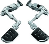 Kuryakyn Ergo III Cruise Mounts 4081 Foot Pegs, Mounts, Trident Dually ISO Style, Steel, Chrome, for use on Honda®, Pair thumbnail 4