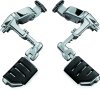 Kuryakyn Ergo III Cruise Mounts 4081 Foot Pegs, Mounts, Trident Dually ISO Style, Steel, Chrome, for use on Honda®, Pair thumbnail 9