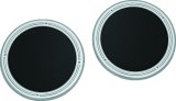 Kuryakyn Rear Speaker Accents 7376 Grilles, Rear, Plain Style, Plastic, Chrome, Harley-Davidson®, Pair thumbnail 2