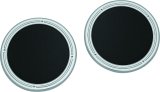 Kuryakyn Rear Speaker Accents 7376 Grilles, Rear, Plain Style, Plastic, Chrome, Harley-Davidson®, Pair thumbnail 3
