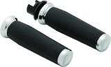 Kuryakyn Thresher Grips 5944 Grips, Thresher, Aluminum, Chrome, 1 in. Bar, Indian, Pair thumbnail 2