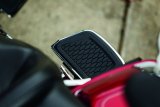 Kuryakyn Hex Passenger Board Inserts 5902 Floor Cover, Hex, Aluminum/Rubber, Chrome, Harley-Davidson®, Pair thumbnail 5