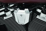 Kuryakyn Precision Coil Covers 6466 Exterior Trim Accent, Cover, Aluminum, Chrome, Harley-Davidson®, Each thumbnail 2