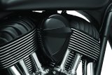 Kuryakyn Signature Series Vantage Horn Covers 5698 Cover, Vantage, Aluminum, Gloss Black, Indian, Each thumbnail 2