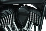Kuryakyn Signature Series Vantage Horn Covers 5698 Cover, Vantage, Aluminum, Gloss Black, Indian, Each thumbnail 3