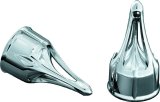 Kuryakyn Roman Axle Caps 1225 Caps, Roman, Steel, Chrome, Harley-Davidson®, Pair thumbnail 3