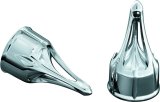 Kuryakyn Roman Axle Caps 1225 Caps, Roman, Steel, Chrome, Harley-Davidson®, Pair thumbnail 4