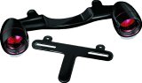 Kuryakyn Bullet Light Bar and Turn Signal Indicators 5405 Indicators, Bullet, 2.250 in. Round, 3.000 in. Long, Red Lens, Clear Bulb, Steel, Gloss Black, Harley-Davidson®, Pair thumbnail 4