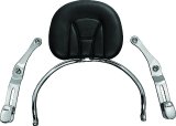 Kuryakyn Revolution Driver Backrests 8930 Backrest, Driver, Adjustable/Quick Release, Steel, Chrome, Pad, for use on Honda®, Kit thumbnail 3