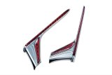 Kuryakyn LED Vertical Rear Light Strips 3237 Accent Lights, Strips, Red Bulb, Chrome Housing, for use on Honda®, Kit thumbnail 1