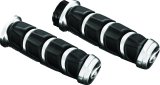 Kuryakyn Kinetic Grips 6375 Grips, Kinetic, Aluminum, Chrome, Twist, 1 in. Bar Diameter, Kawasaki, Suzuki, Victory, Yamaha, Pair thumbnail 2