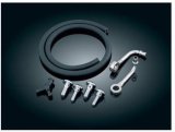 Kuryakyn Bluegrass Breather Kits 9932 Overflow Tank, Breather, 20cc Capacity, Round, Steel, Chrome, Harley-Davidson®, Kit thumbnail 1