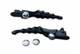 Kuryakyn Zombie Levers 1983 Brake and Clutch Lever, Zombie, Aluminum, Black Powdercoat, Harley-Davidson®, Pair thumbnail 1