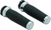 Kuryakyn Thresher Grips 5940 Grips, Thresher, Aluminum, Chrome, 1 in. Bar, Harley-Davidson®, Pair thumbnail 6