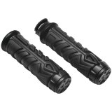 Kuryakyn Spear Grips 5634 Grips, Spear, Aluminum, Satin Black, 1 in. Bar, Indian, Pair thumbnail 1