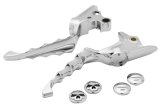 Kuryakyn Zombie Levers 6744 Lever, Brake and Clutch, Zombie, Aluminum, Chrome, Harley-Davidson®, Pair thumbnail 1