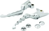 Kuryakyn Zombie Levers 6744 Lever, Brake and Clutch, Zombie, Aluminum, Chrome, Harley-Davidson®, Pair thumbnail 3