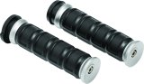 Kuryakyn Dillinger Grips 6674 Grips, Dillinger, Rubber/Aluminum, Silver, Twist Throttle Compatible, 1 in. Bar Diameter, Harley-Davidson®, Pair thumbnail 3