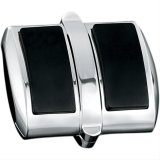 Kuryakyn Shift and Brake Pedal Pad Covers 4029 Pad, Steel, Chrome, Honda®, Kawasaki, Suzuki, Yamaha, Each thumbnail 1