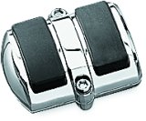 Kuryakyn Shift and Brake Pedal Pad Covers 4029 Pad, Steel, Chrome, Honda®, Kawasaki, Suzuki, Yamaha, Each thumbnail 3