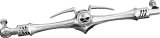 Kuryakyn Zombie Shift Linkages 1075 Linkage, Zombie, Steel, Chrome, Each thumbnail 2