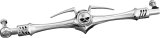 Kuryakyn Zombie Shift Linkages 1075 Linkage, Zombie, Steel, Chrome, Each thumbnail 3