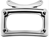 Kuryakyn Curved License Plate Frames 3162 Mounts, Steel, Chrome, Kit thumbnail 1